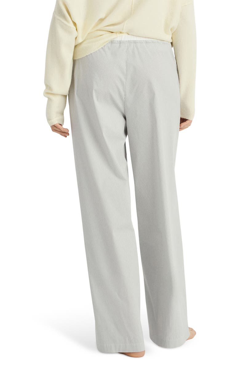 MANGO Stripe Pajama Pants, Alternate, color, Aqua Green