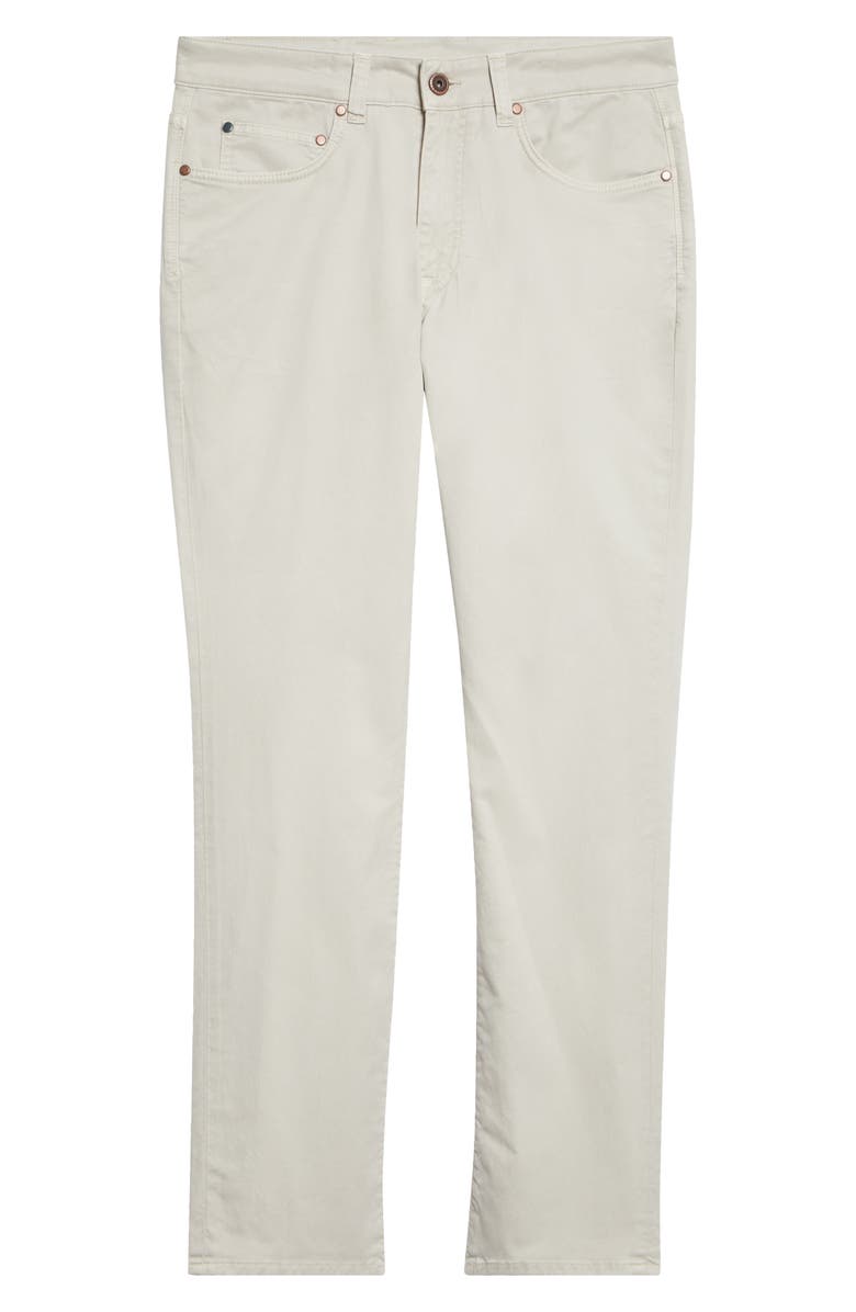 Boglioli Stretch Cotton & Silk Blend Jeans, Main, color, Light Beige