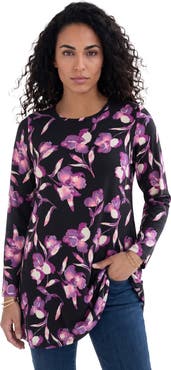 Roaman's Ultimate Long Sleeve Crewneck Swing Tunic