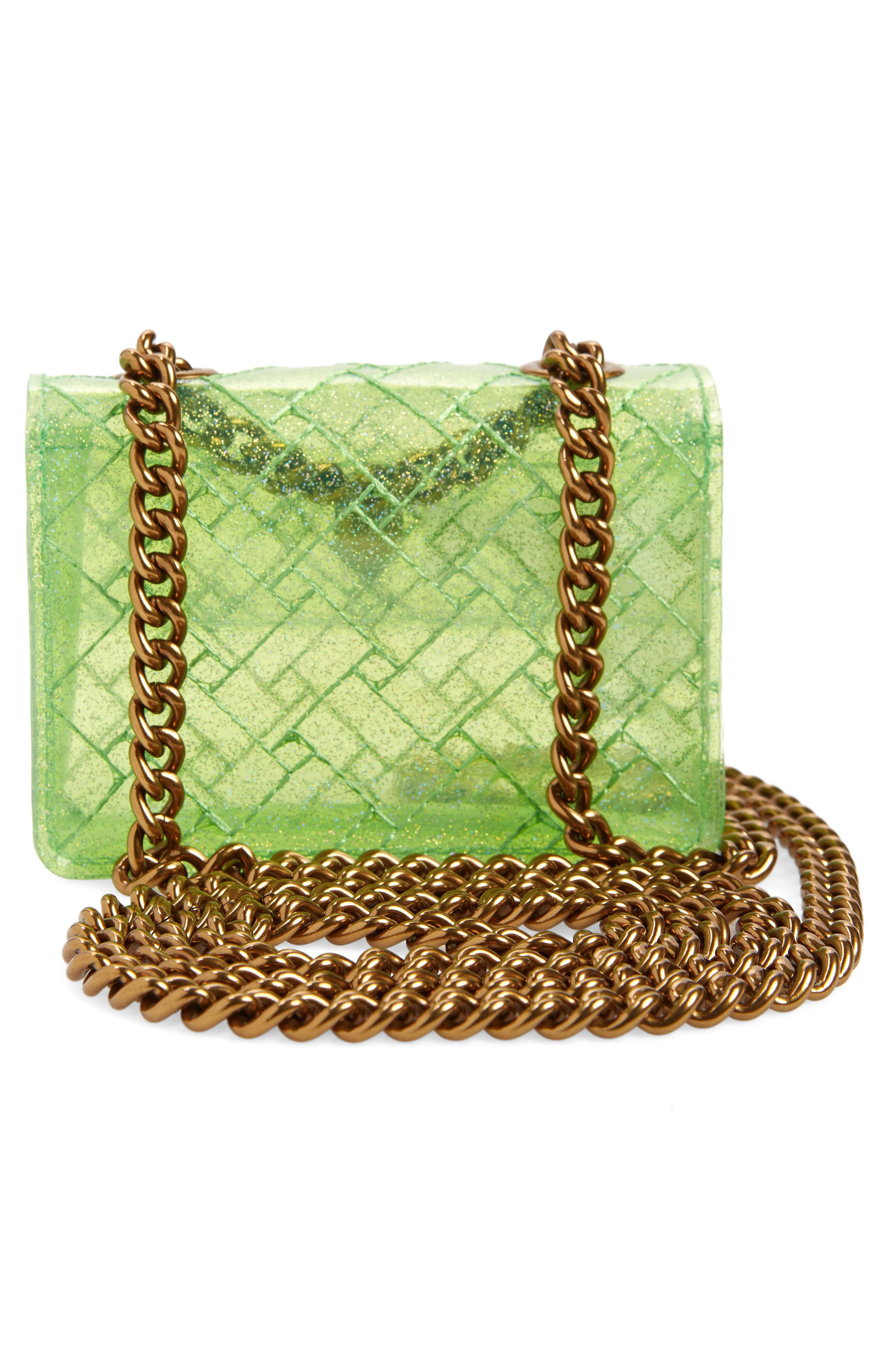 Kurt Geiger London Micro Kensington Vinyl Convertible Crossbody Bag, Alternate, color, 