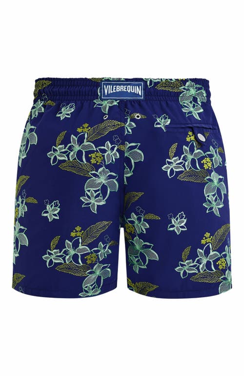Vilebrequin Embroidered Flower Power Swim Trunks