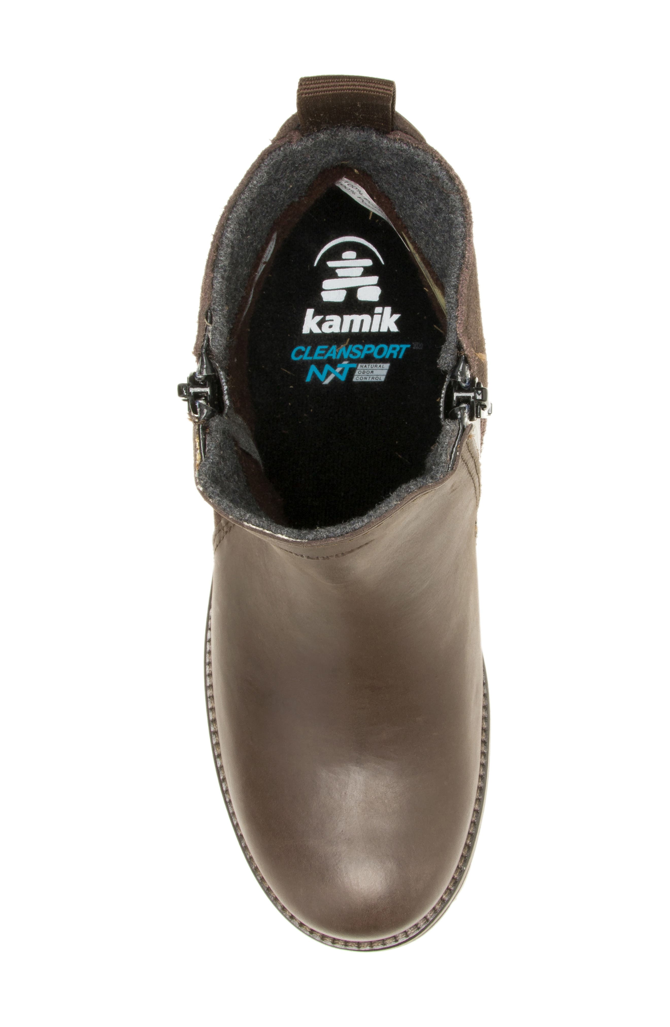 Kamik Isabellalo Waterproof Ankle Boot, Alternate, color, Dark Brown