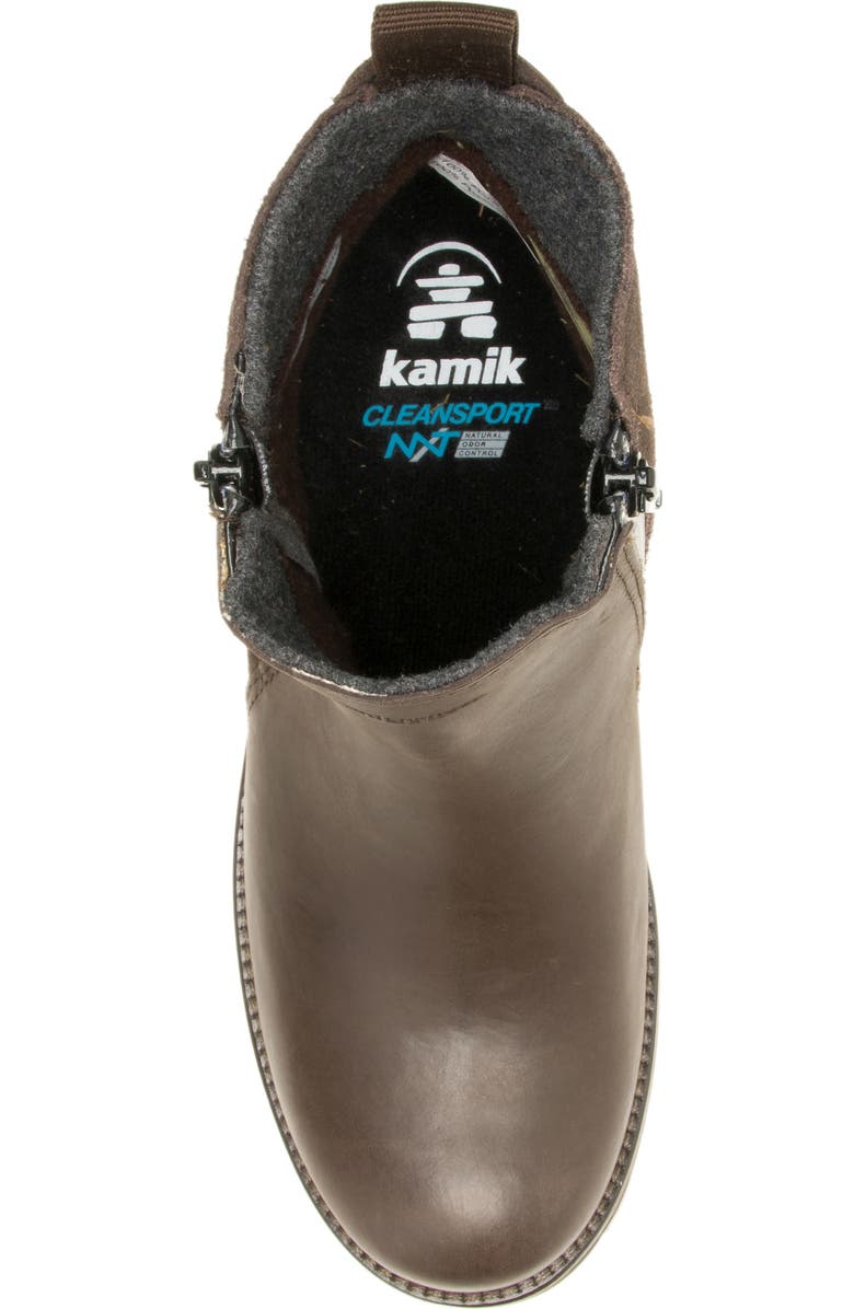 Kamik Isabellalo Waterproof Ankle Boot, Alternate, color, Dark Brown