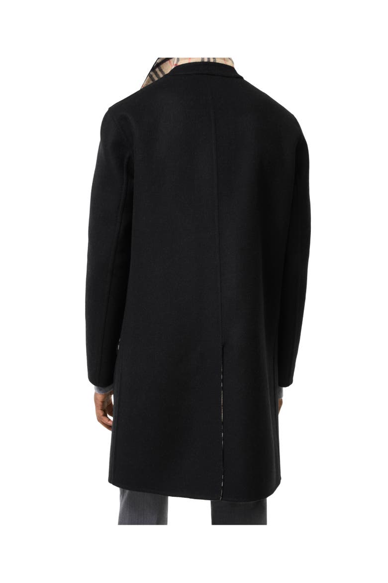 Mid-length Wool Worthing Car Coat, Alternate, color, Black/sand beige