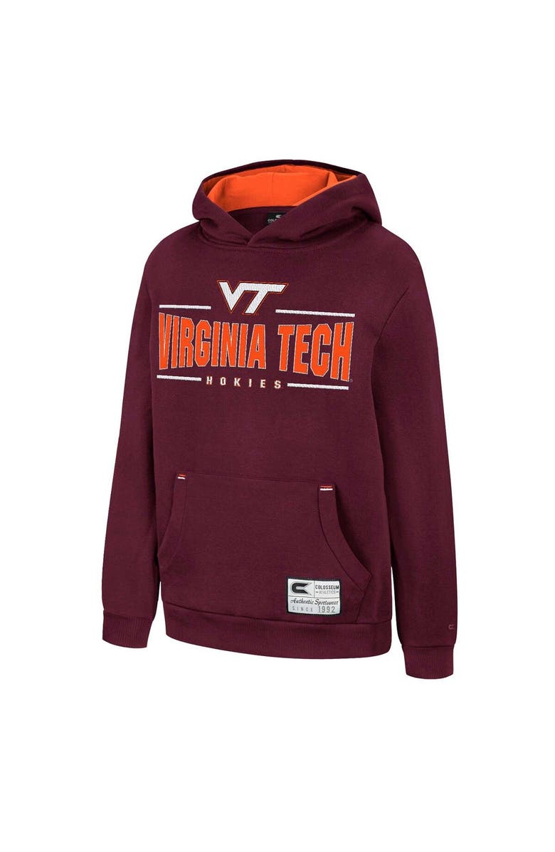 COLOSSEUM Youth Colosseum Maroon Virginia Tech Hokies Lead Guitarists Pullover Hoodie, Alternate, color, 