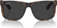 Ray-Ban Justin 55mm Polarized Square Sunglasses