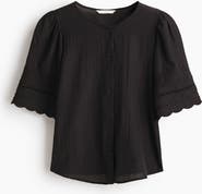 H&M Puff-sleeved Blouse
