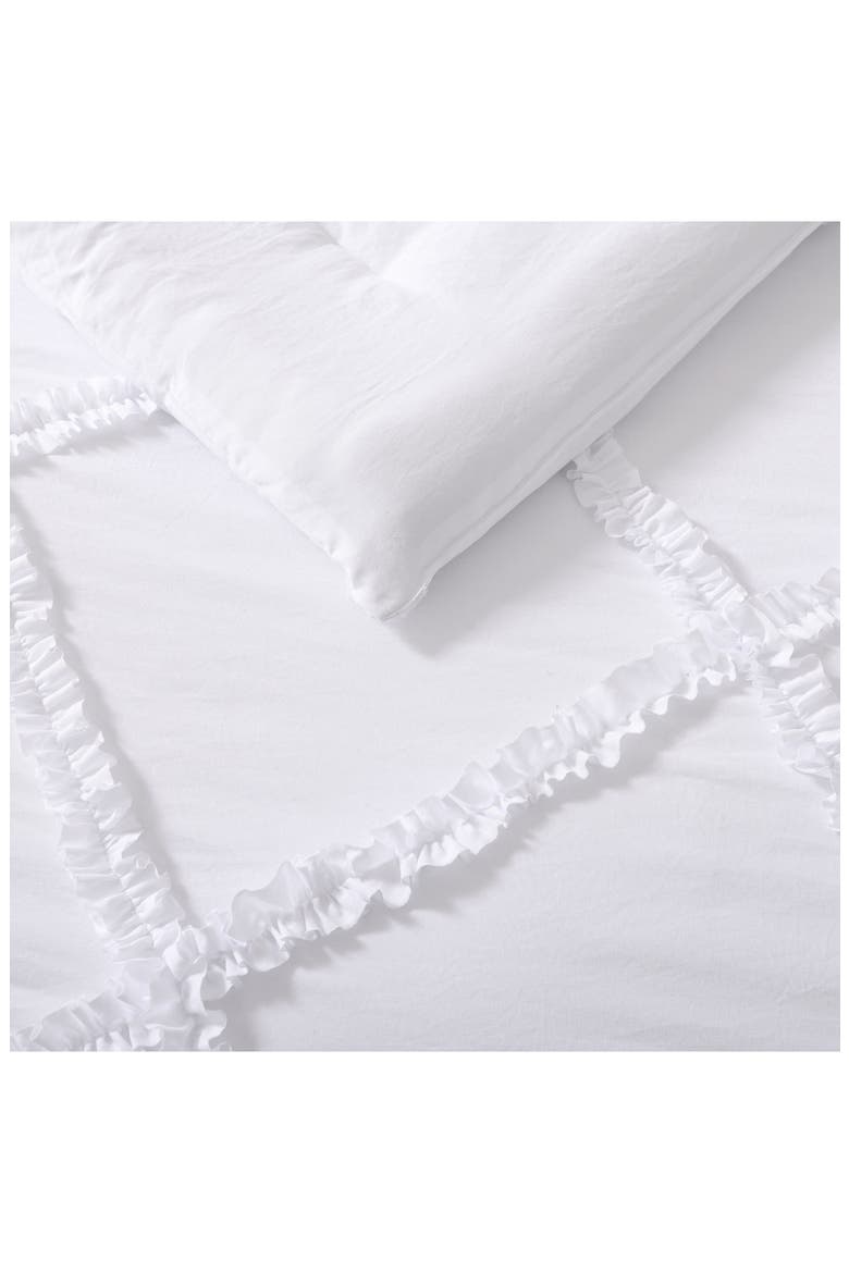 Norah Microfiber Comforter & Sham 3-Piece Set, Alternate, color, WHITE