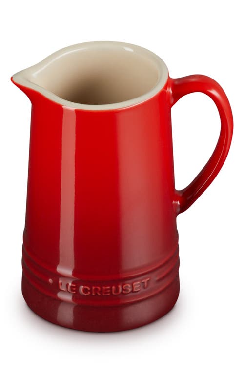Le Creuset Small Stoneware Pitcher In Cerise
