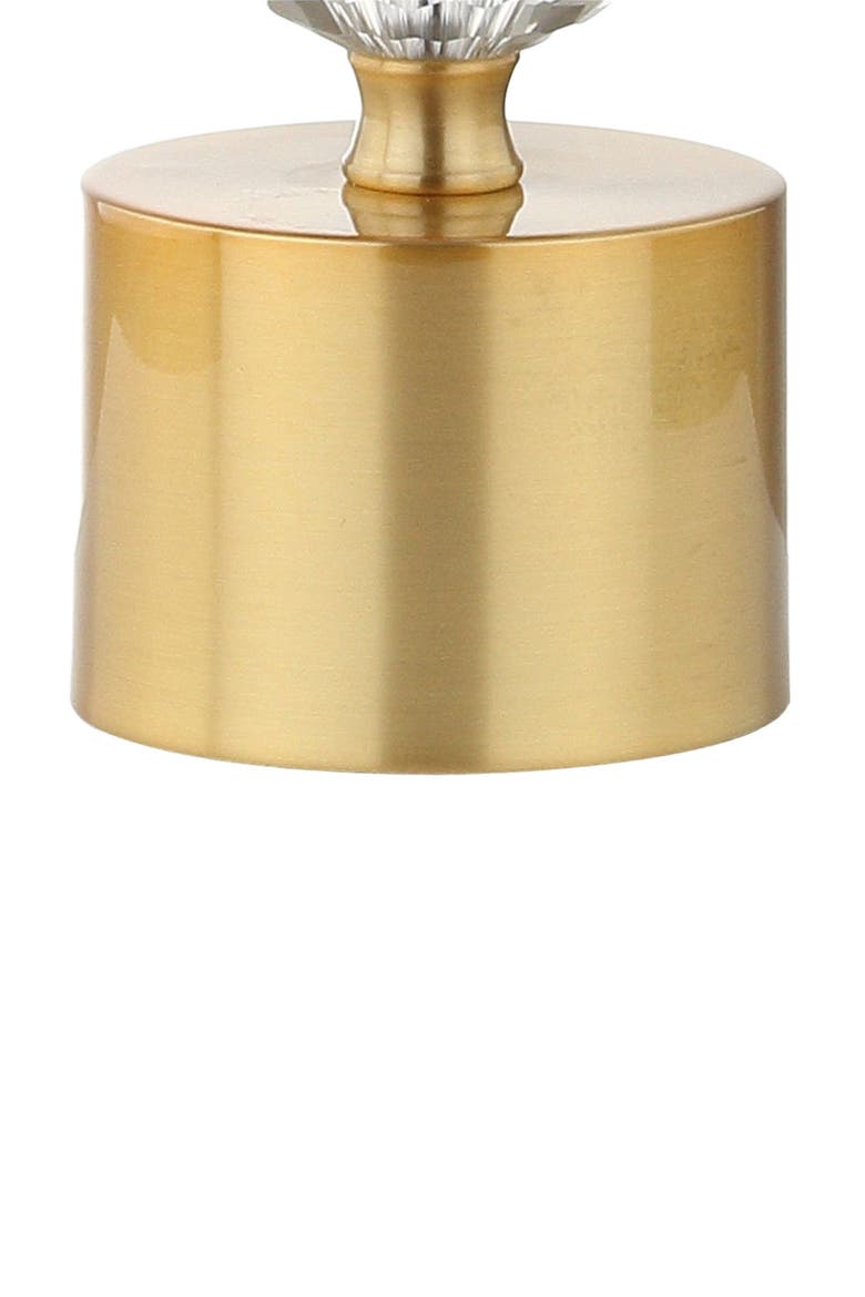 Ashley 25.25" Crystal LED Table Lamp, Clear/Brass, Alternate, color, Clear/Brass Gold