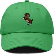 Dalix Dachshund Embroidered Dad Cap