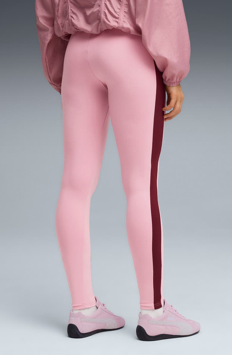 PUMA T7 Leggings, Alternate, color, Poised Pink-Ruby Shimmer