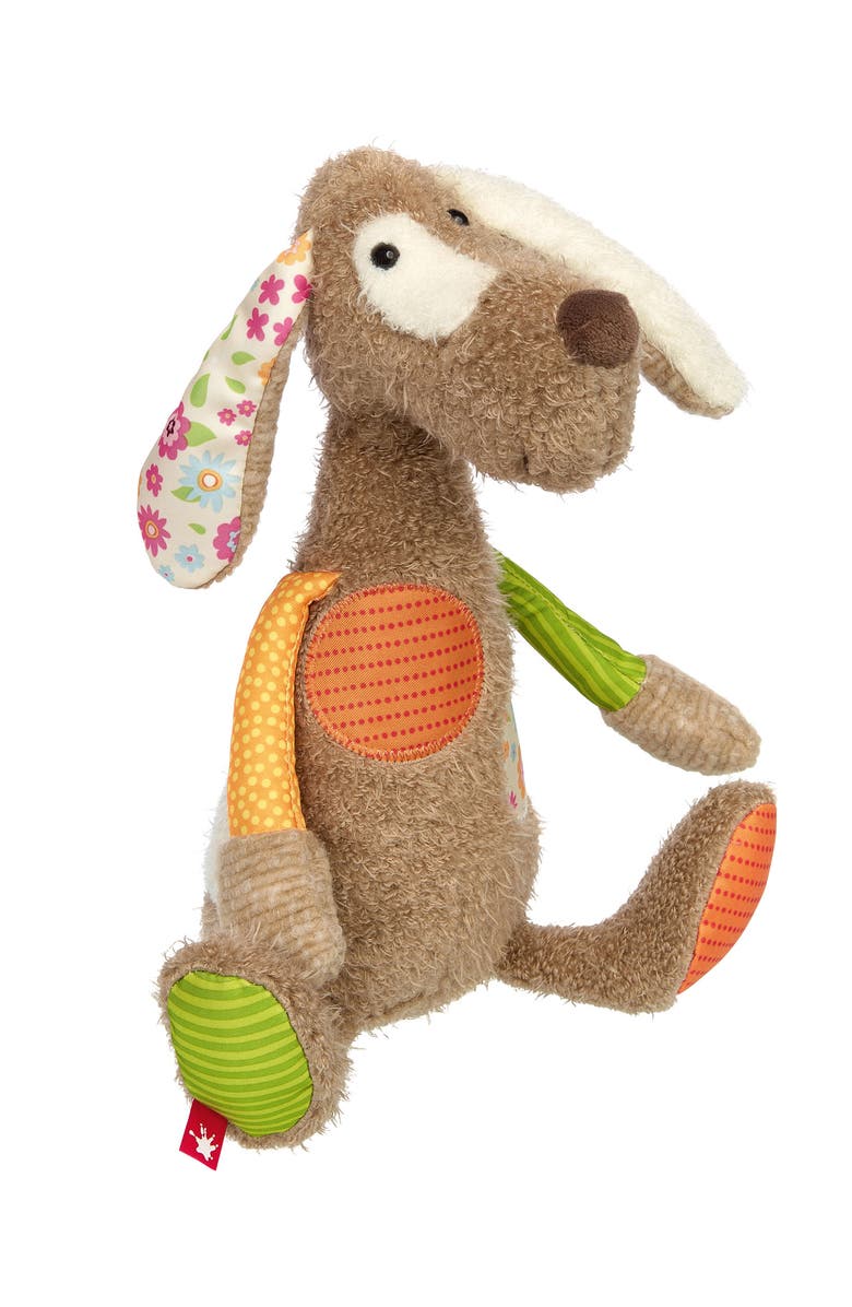 sigikid Patchwork Dog Plush Toy, Main, color, Multicolored
