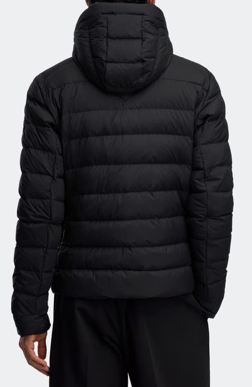 Canada Goose Crofton Water Repellent Packable 750 Fill Power Down Hooded Jacket In Black