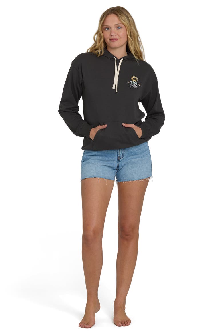 Before Times Cotton Blend Graphic Hoodie, Alternate, color, OFF BLACK