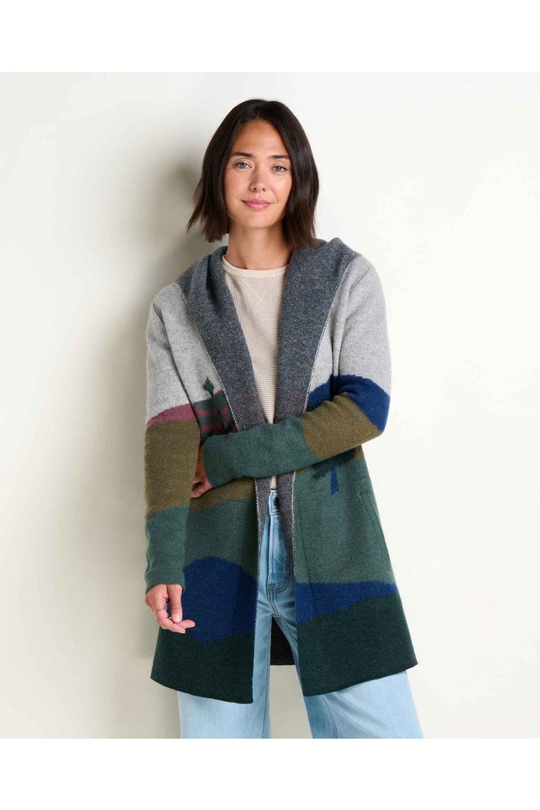 Merino Heartfelt Hoodie, Main, color, Pelican Pattern