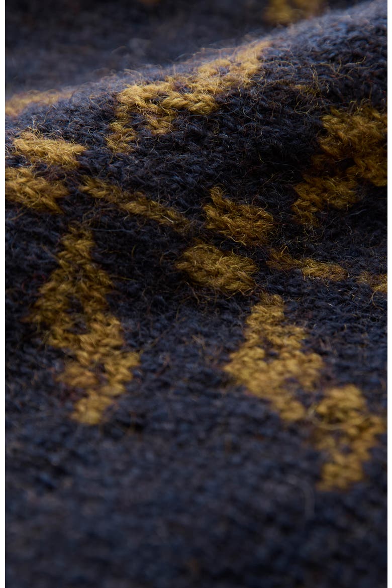 Botanical Fair Isle Sweater, Alternate, color, Navy / Olive