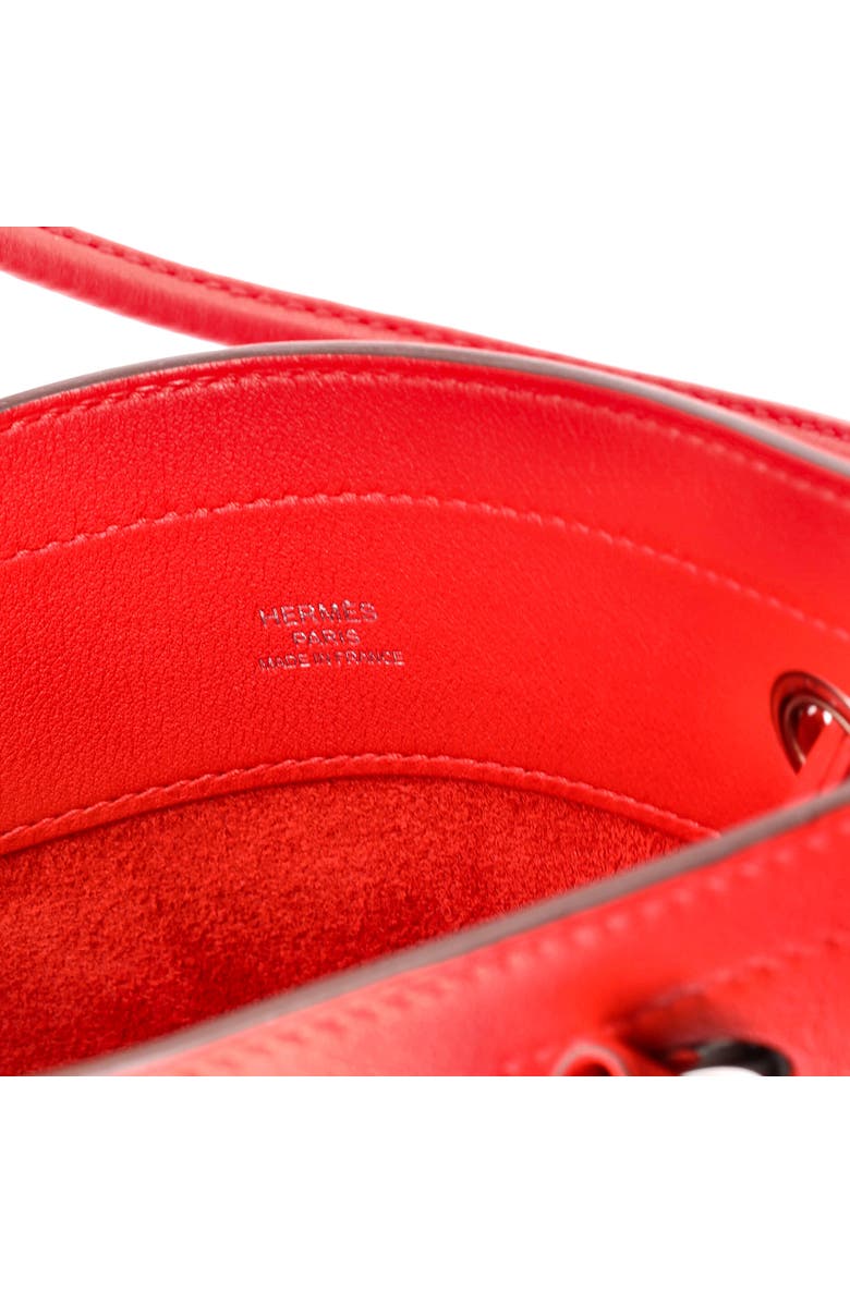 Pre-Owned Hermes Aline Bag Milo Lambskin and Swift Mini, Alternate, color, Rouge De Coeur