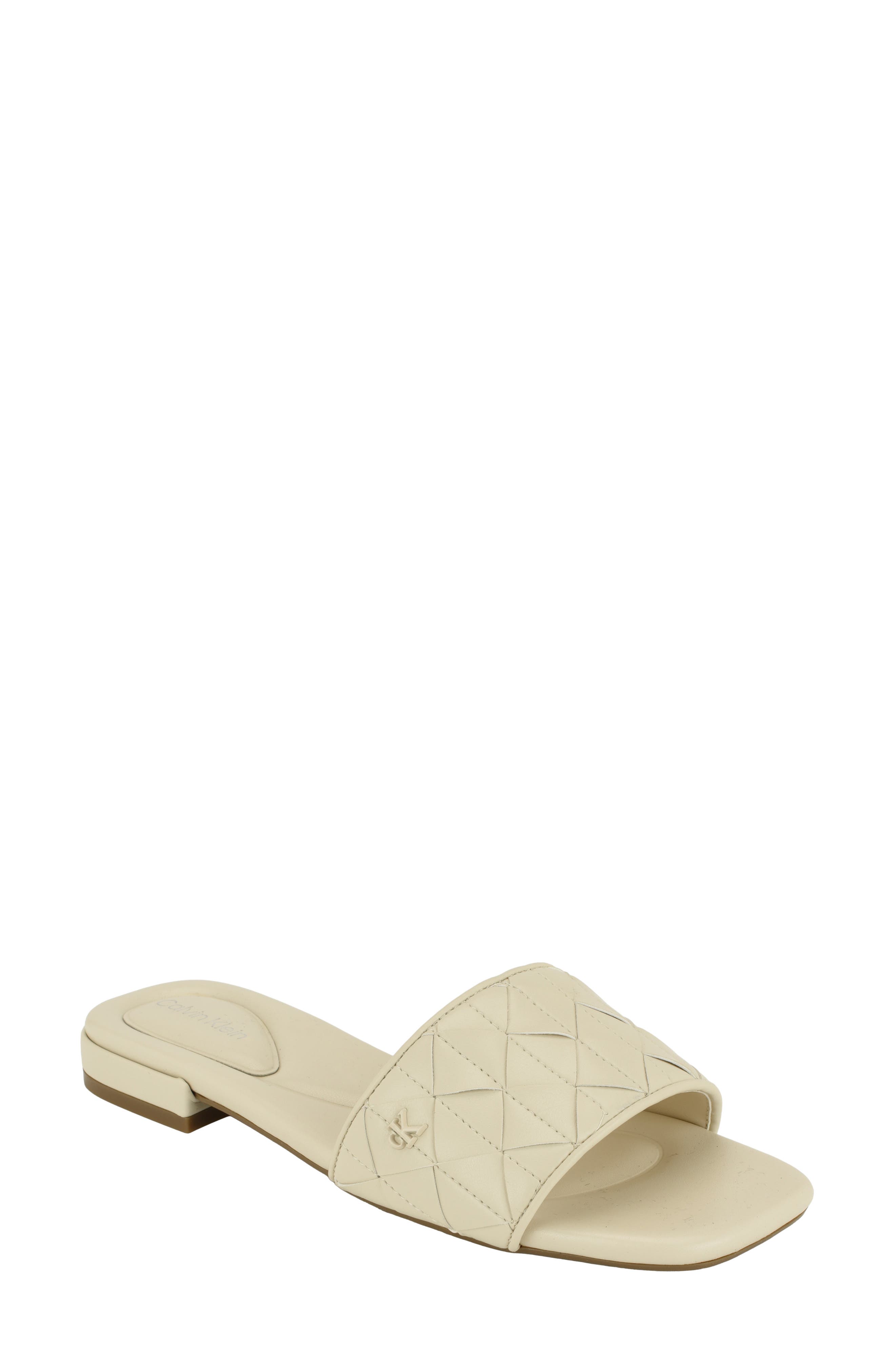 Theona Slide Sandal, Main, color, IVORY