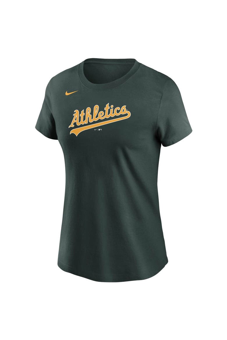 Women's Nike Khris Davis Green Oakland Athletics Name & Number T-Shirt, Alternate, color, Green