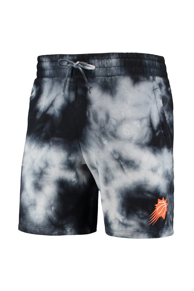 Men's New Era Black Phoenix Suns Fleece Tie-Dye Shorts, Alternate, color, Black