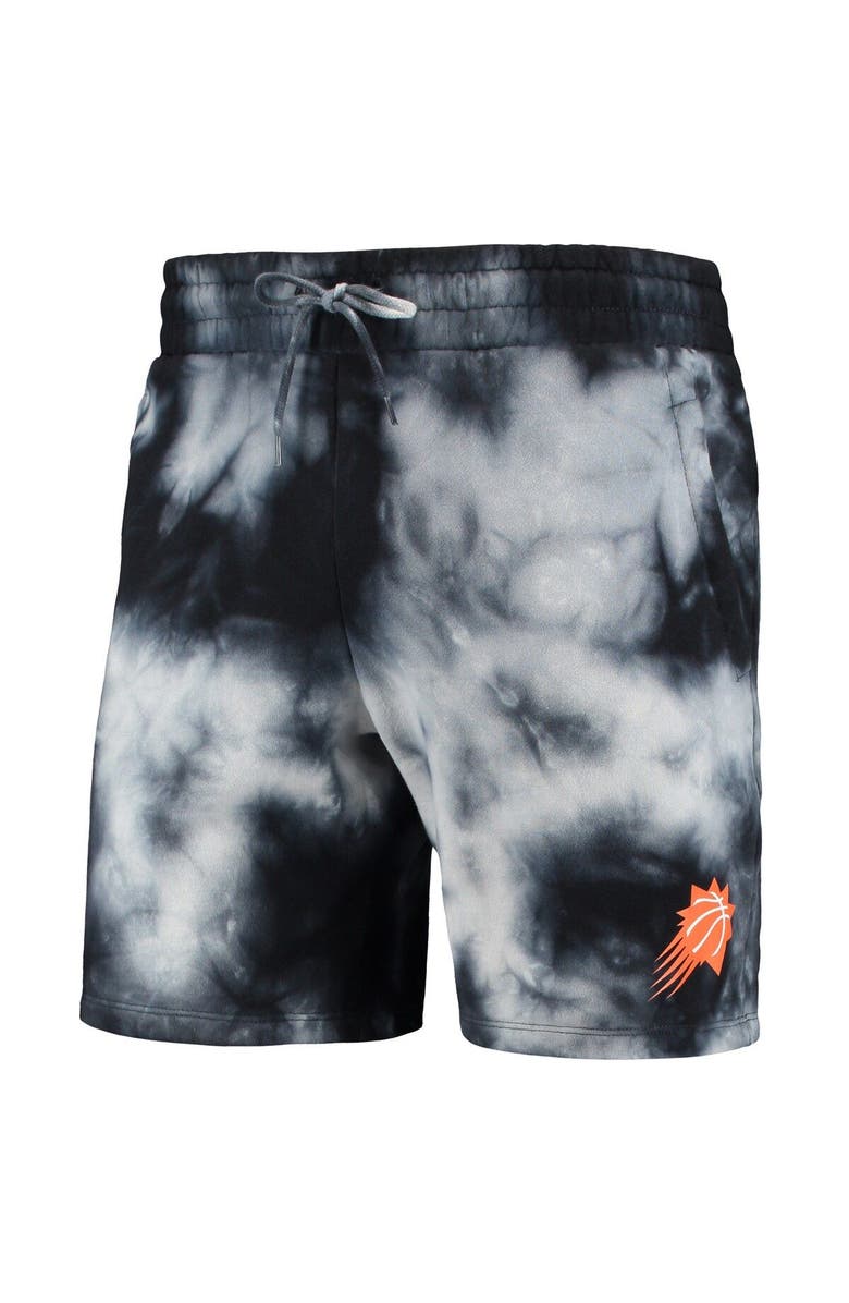New Era Men's New Era Black Phoenix Suns Fleece Tie-Dye Shorts, Alternate, color, Black