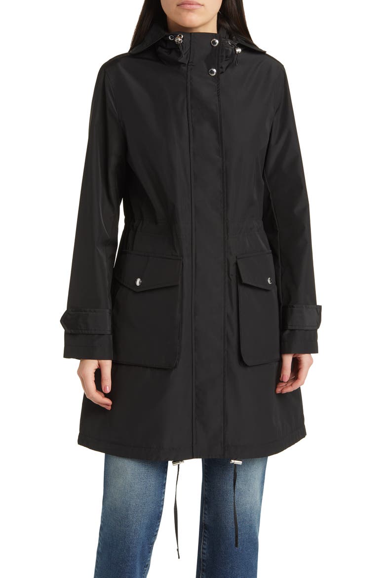 Hooded Jacket, Main, color, BLACK