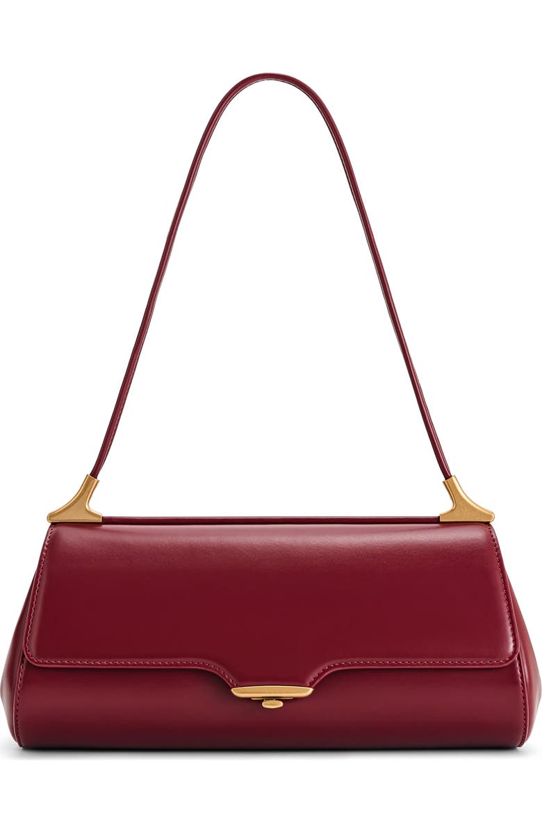 JW PEI Eloise Faux Leather Shoulder Bag, Main, color, Burgundy