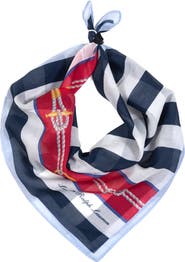 Lauren Ralph Lauren Nautical Stripe Small Square Scarf