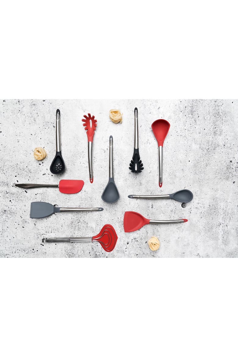Silicone Spaghetti Server, Alternate, color, Red