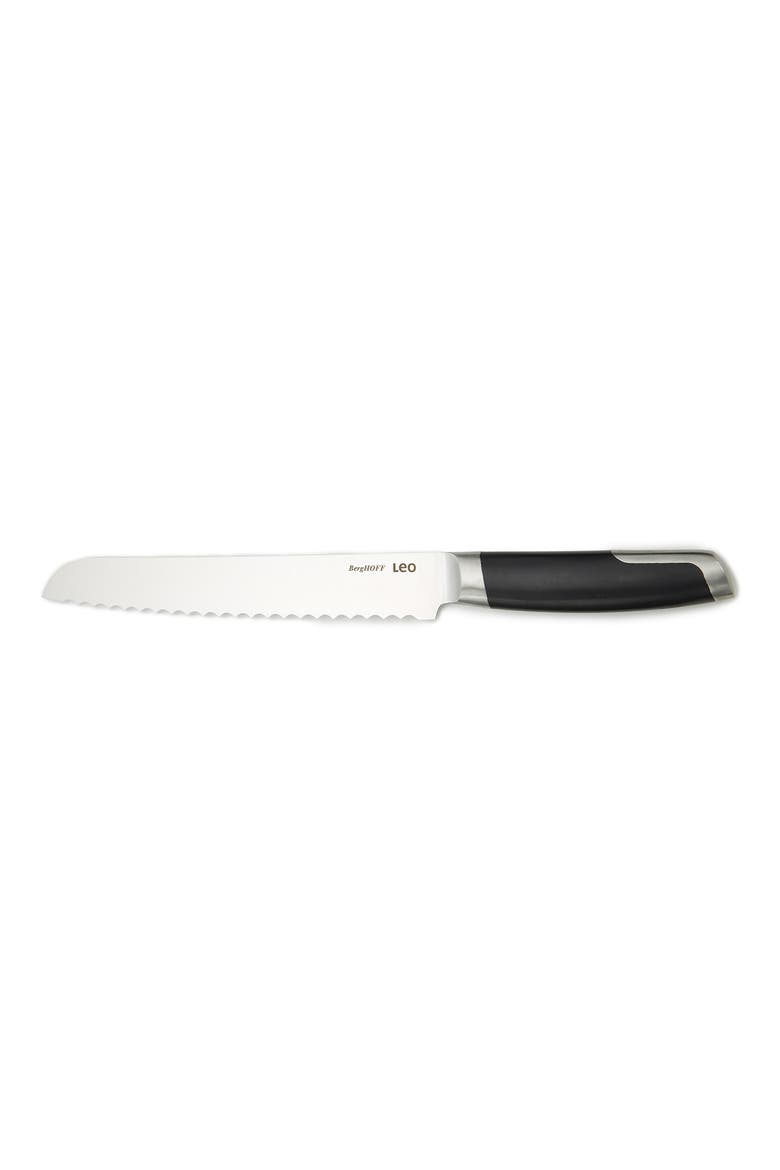 Leo Graphite 8-Inch Bread Knife, Main, color, BLACK