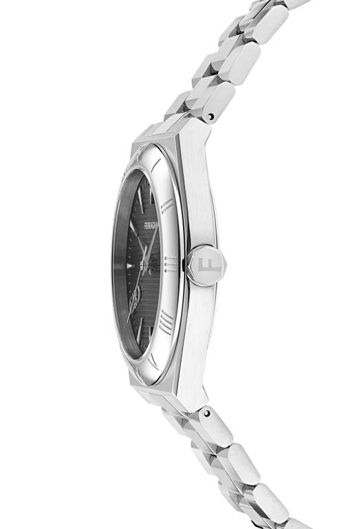 Ferragamo Men's Swiss Vega Stainless Steel Bracelet Watch 40mm In Stainless Steel