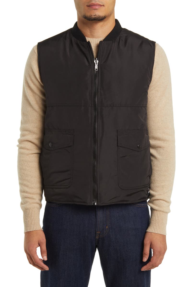 Schott NYC Reversible Quilted Down Vest, Alternate, color, 