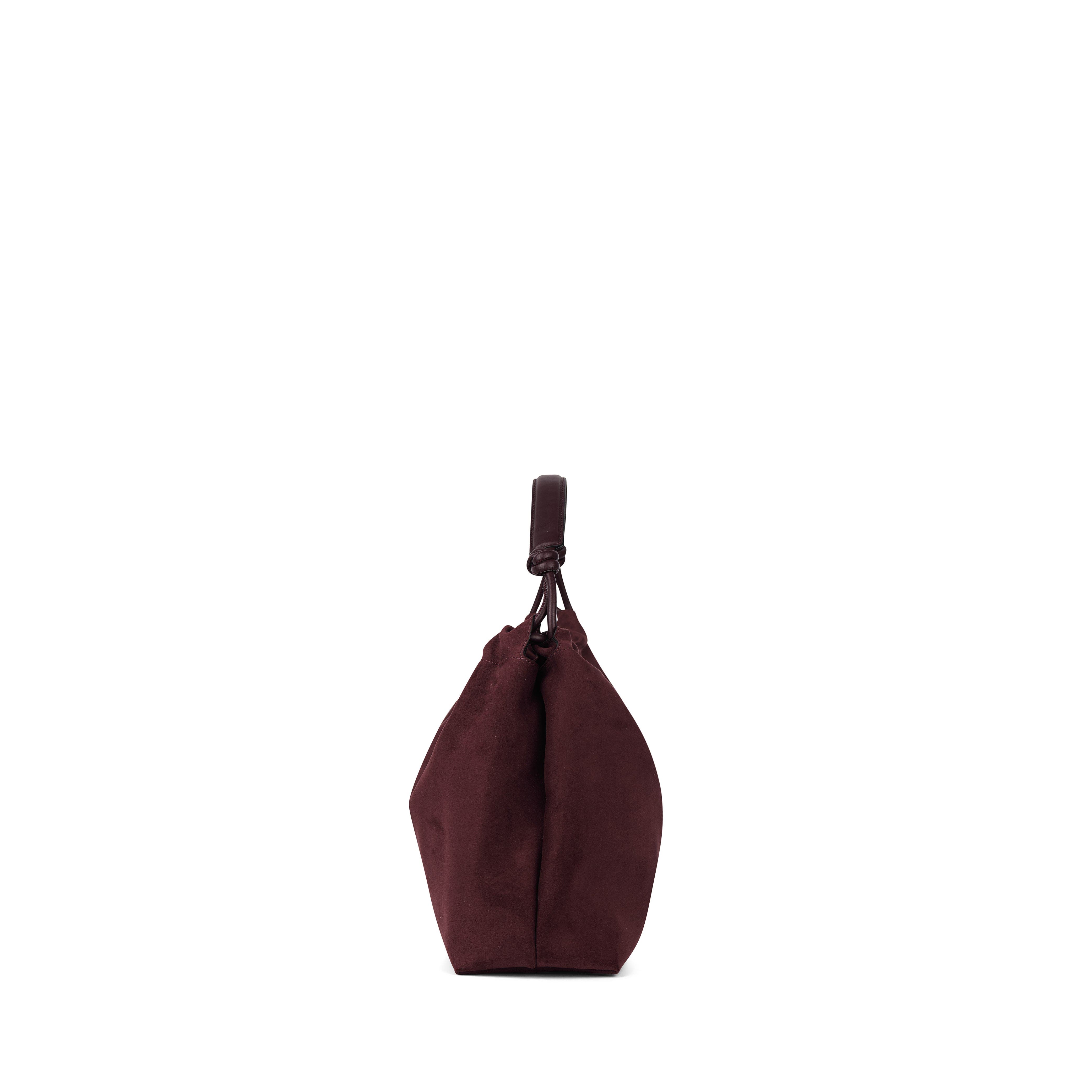 Lambert Lara - Vegan Suede Shoulder Bag, Alternate, color, Mahogany