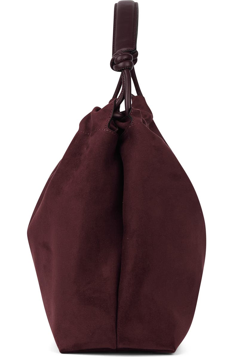 Lambert Lara - Vegan Suede Shoulder Bag, Alternate, color, Mahogany