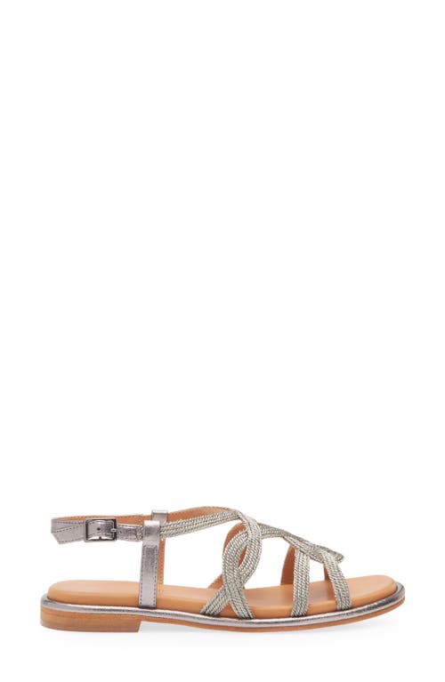 Regarde Le Ciel Elma Ankle Strap Sandal In String/antique Grey