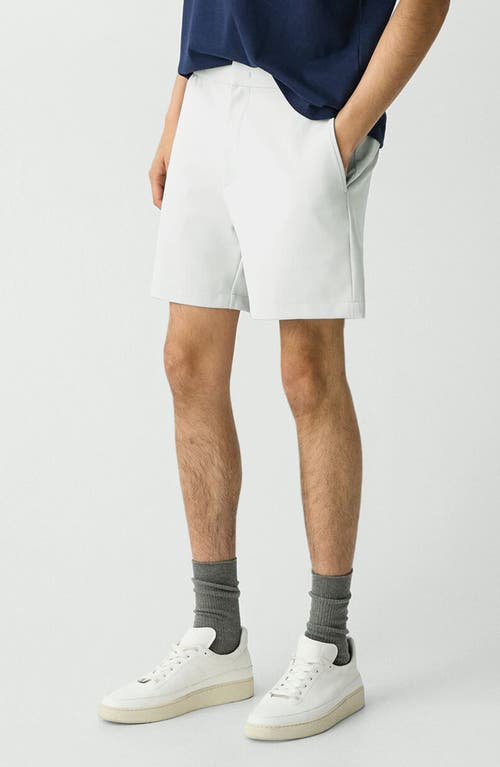 Theory Curtis Slim Fit Internal Drawstring Shorts In White