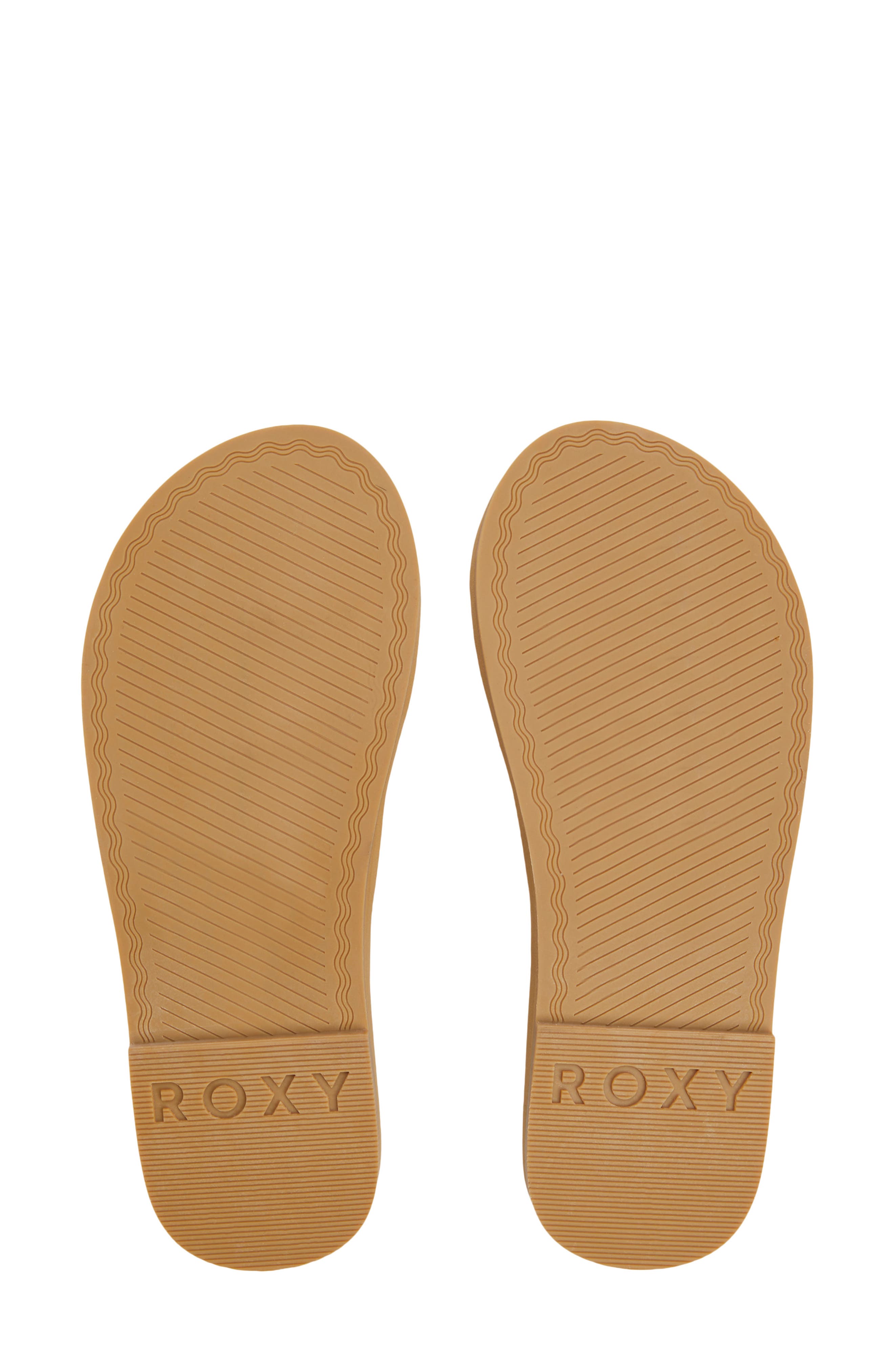 Roxy Amalfi Coast Slide Sandal, Alternate, color, Natural