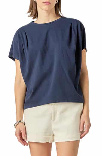 English Factory Pleat Shoulder T-Shirt