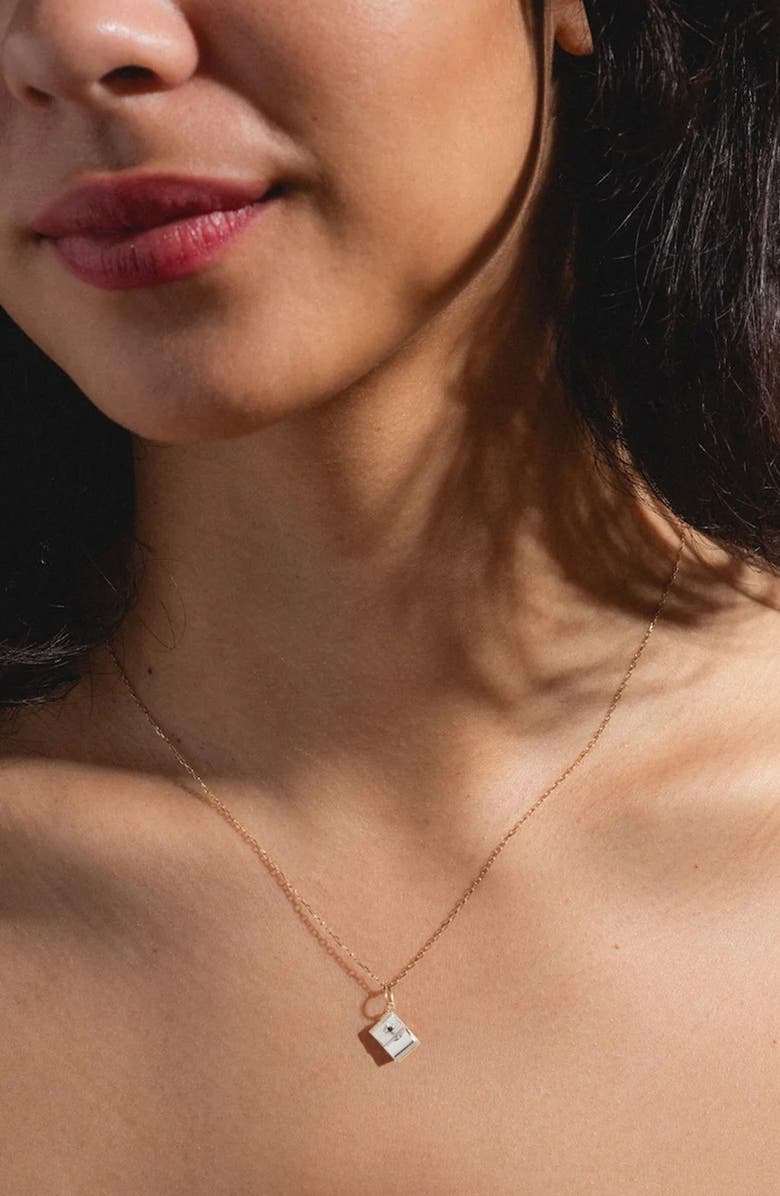 Local Eclectic Solid 9K Gold Book Charm, Alternate, color, Gold