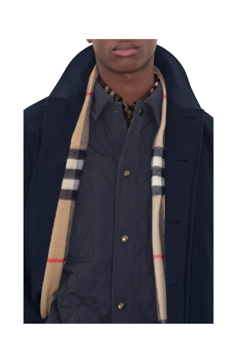 Burberry Mid-length Camden Heritage Car Coat, Alternate, color, Coal Blue