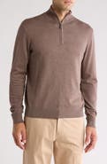 TOM BAINE Solid Quarter Zip Pullover