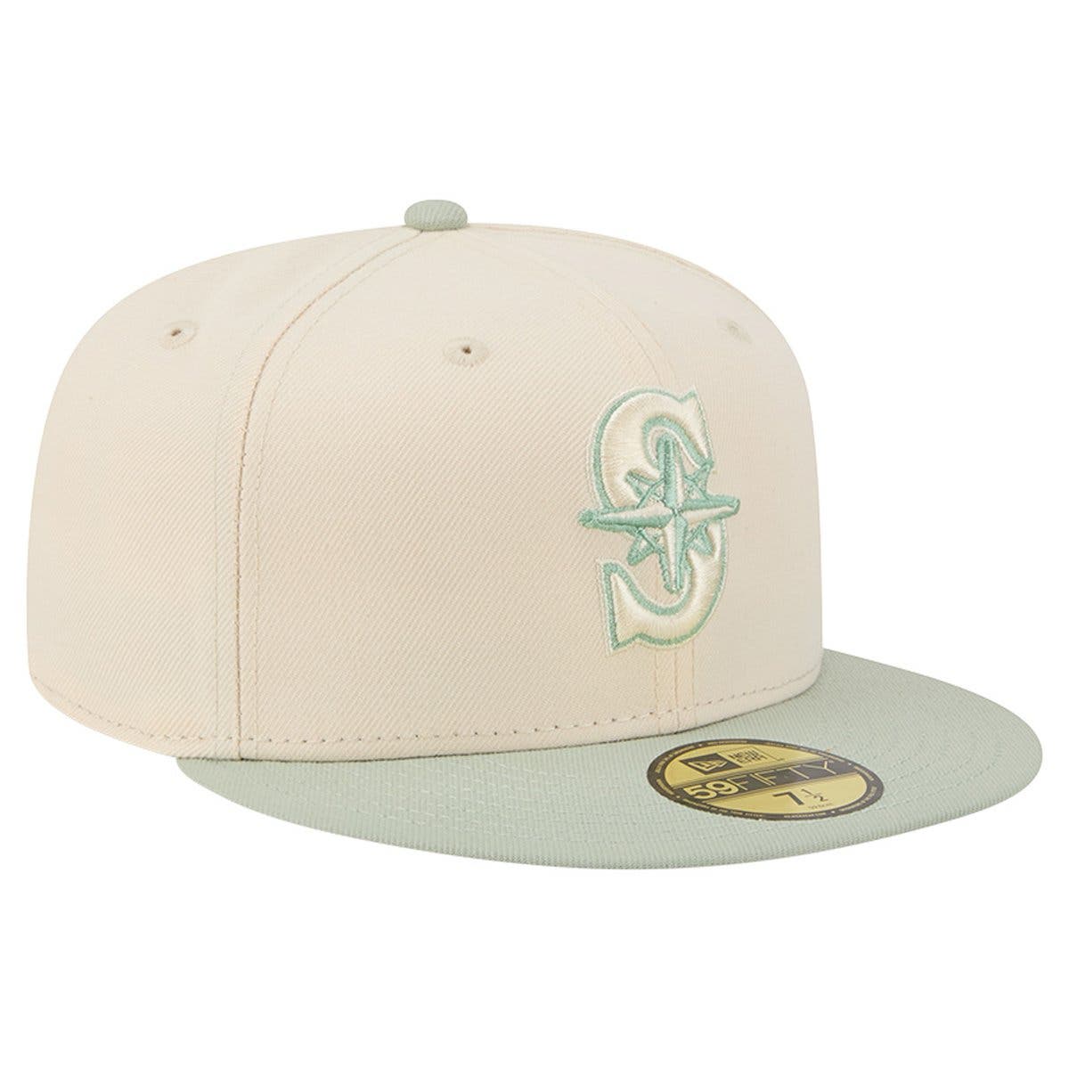 New Era Men's New Era Cream/Green Seattle Mariners Color Pack 59FIFTY ...