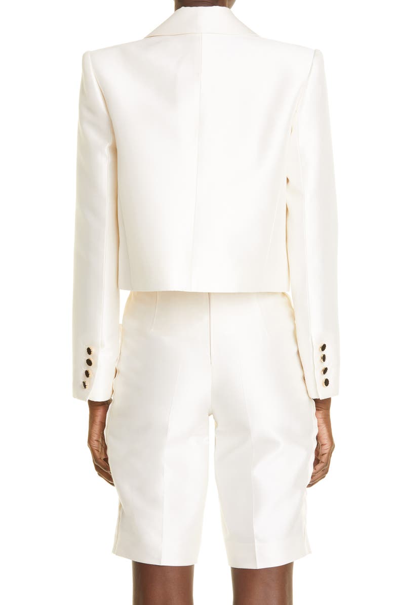 Zimmermann Zimmerman Dancer Wool & Silk Crop Tuxedo Jacket, Alternate, color,