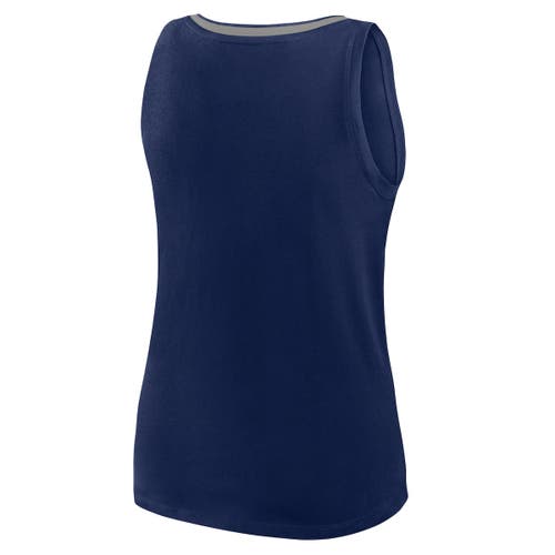 Profile Navy New York Yankees Plus Sized Stellar Win V-neck Tank Top