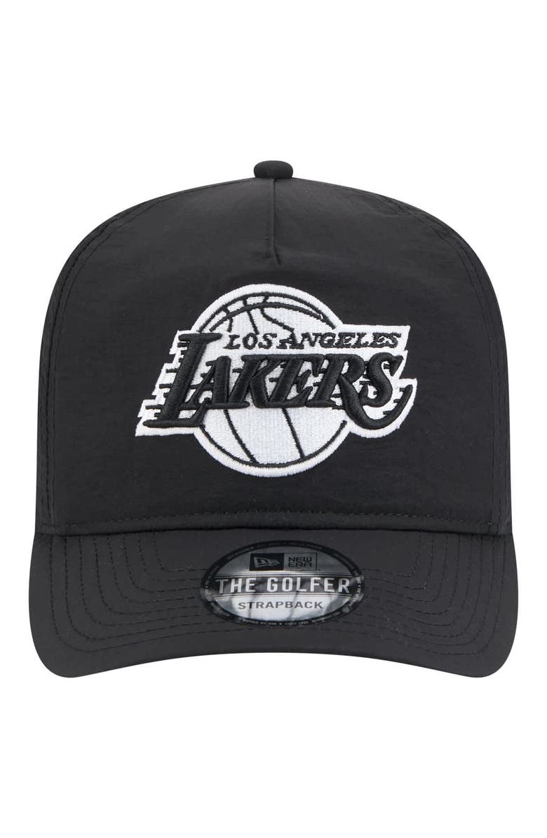New Era Men's New Era Black Los Angeles Lakers Injection Everyday Golfer Adjustable Hat, Alternate, color, 