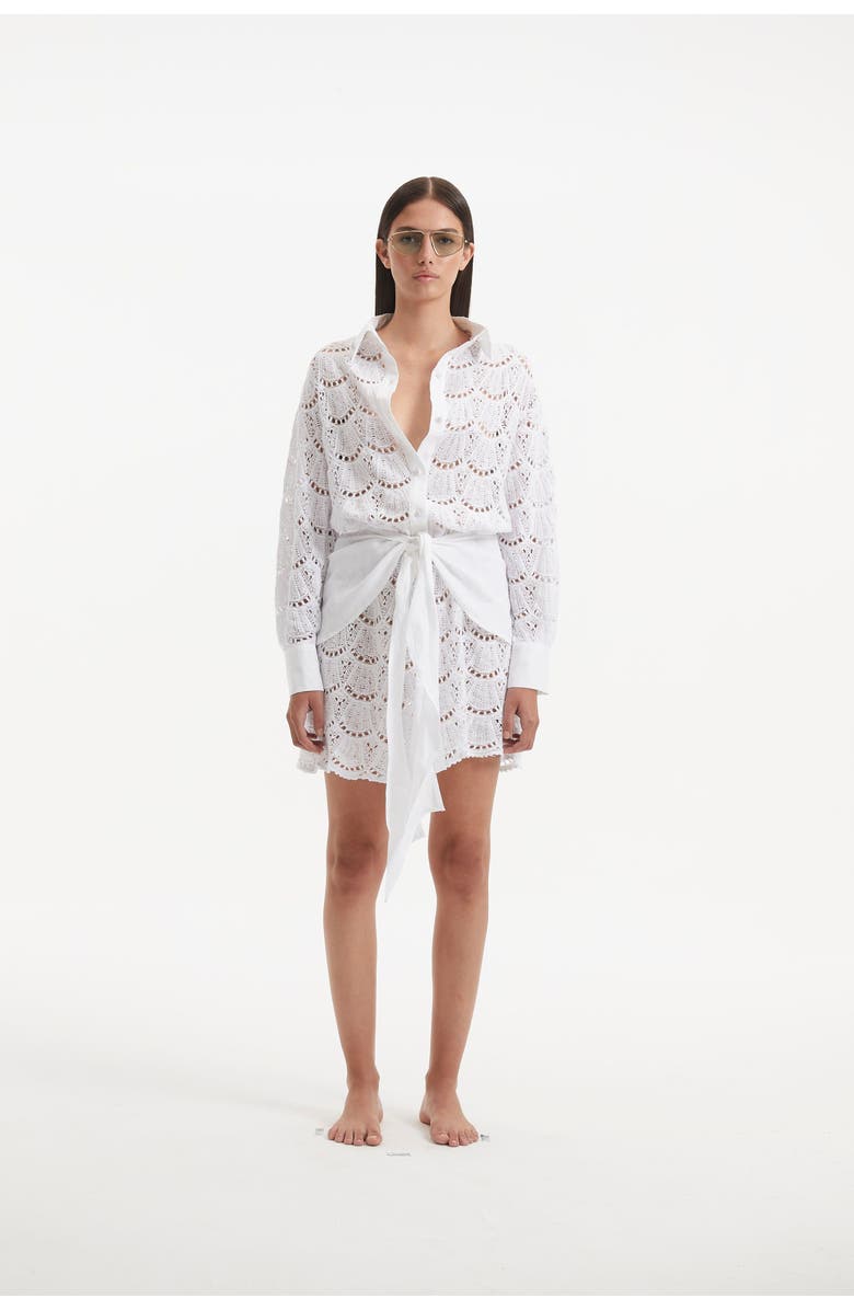 Moeva Nayeli Cover Up Dress Resortwear, Main, color, White