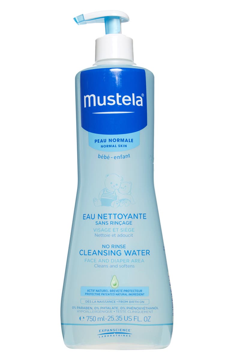 Mustela<sup>®</sup> No-Rinse Cleansing Water, Main, color,