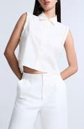 BCBGMAXAZRIA Braided Button-Up Shirt