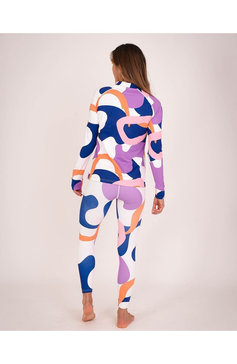 OOSC Lois Women's Blue White Pink Purple Base Layer Top, Alternate, color, Pink